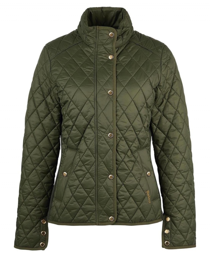 Vestes Barbour Yarrow Matelassé Femme Vert | France_BAR51660