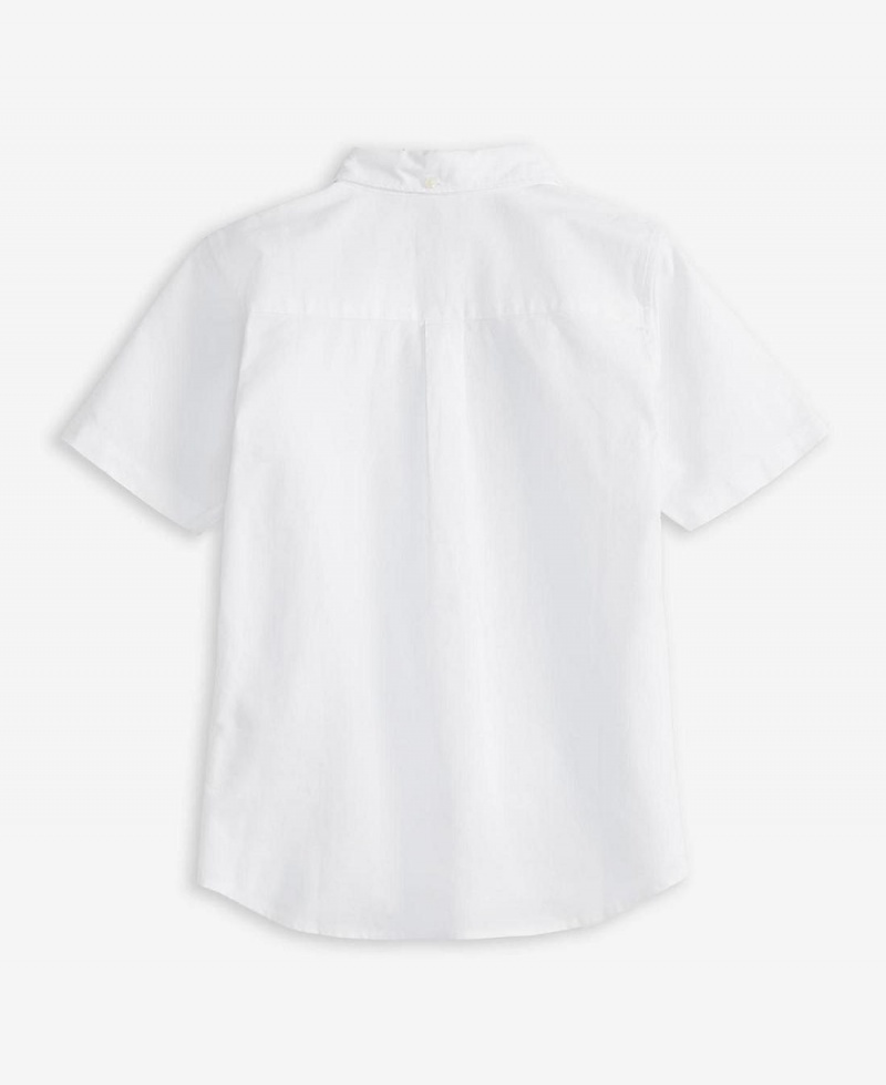 Vetement Barbour Boys' Camford Tailored Shirt Enfant Blanche | France_BAR91680