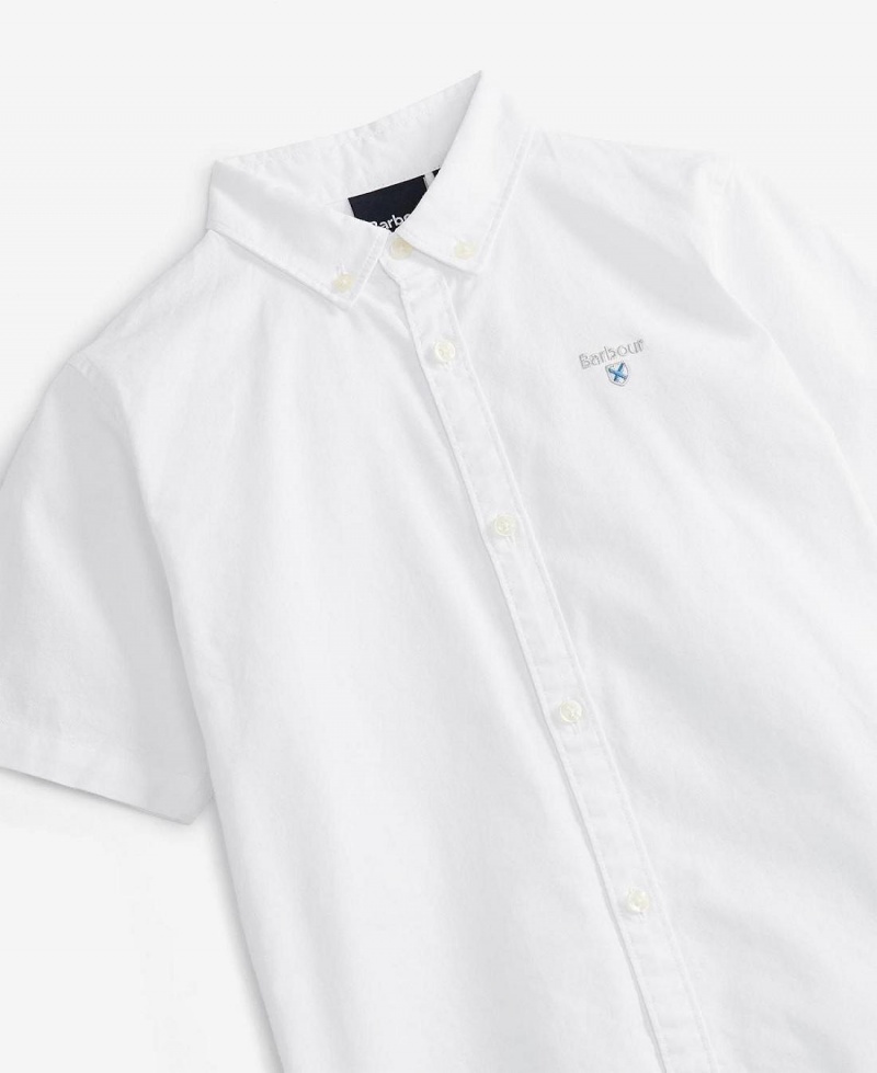 Vetement Barbour Boys' Camford Tailored Shirt Enfant Blanche | France_BAR91680