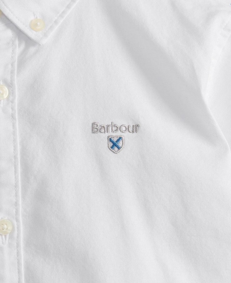 Vetement Barbour Boys' Camford Tailored Shirt Enfant Blanche | France_BAR91680