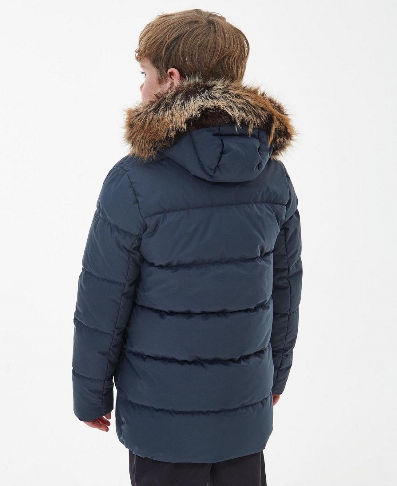 Vetement Barbour Boys' Corbett Matelassé Jacket Enfant Bleu Marine | France_BAR18445