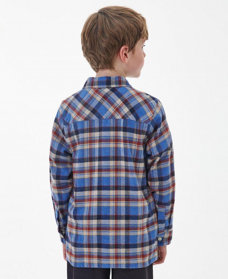 Vetement Barbour Boys' Holystone Shirt Enfant Bleu | France_BAR48261