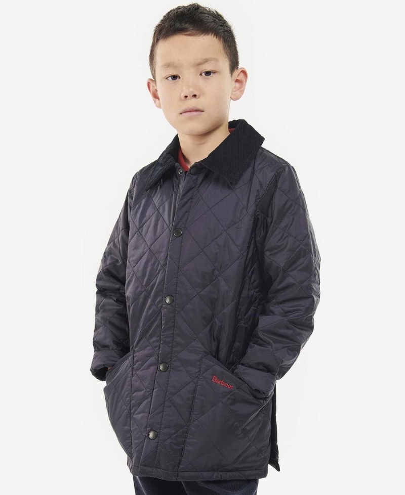 Vetement Barbour Boys' Liddesdale® Matelassé Jacket Enfant Bleu Marine | France_BAR20543