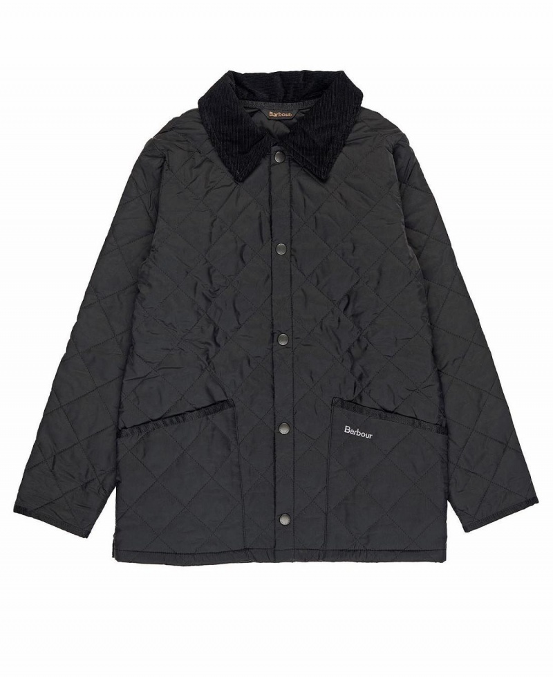 Vetement Barbour Boys' Liddesdale® Matelassé Jacket Enfant Noir | France_BAR14210