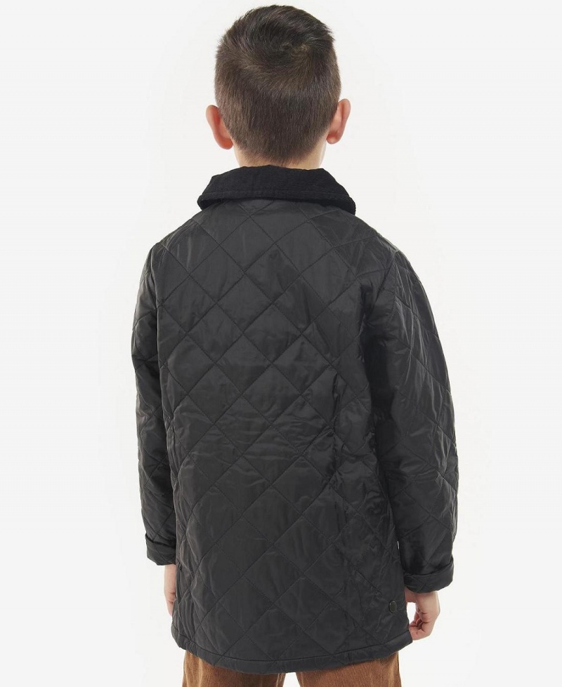 Vetement Barbour Boys' Liddesdale® Matelassé Jacket Enfant Noir | France_BAR14210