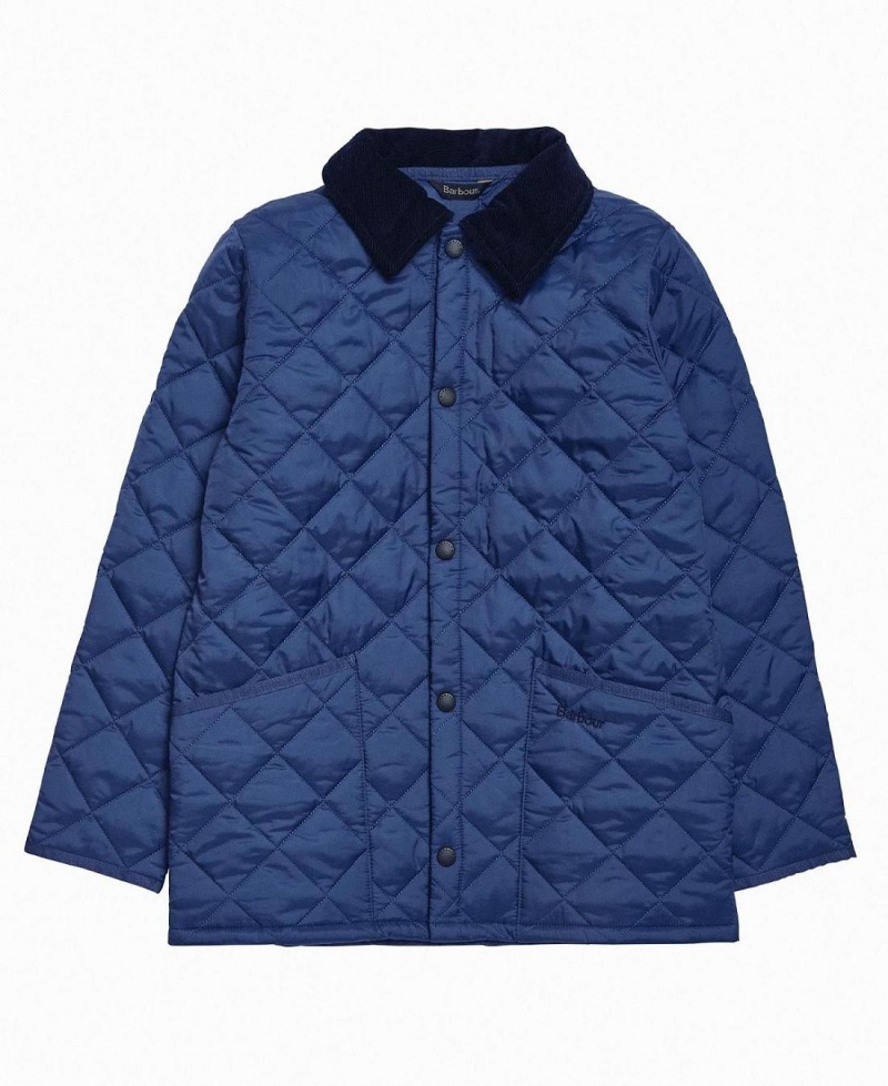 Vetement Barbour Boys' Liddesdale® Matelassé Jacket Enfant Bleu | France_BAR65647