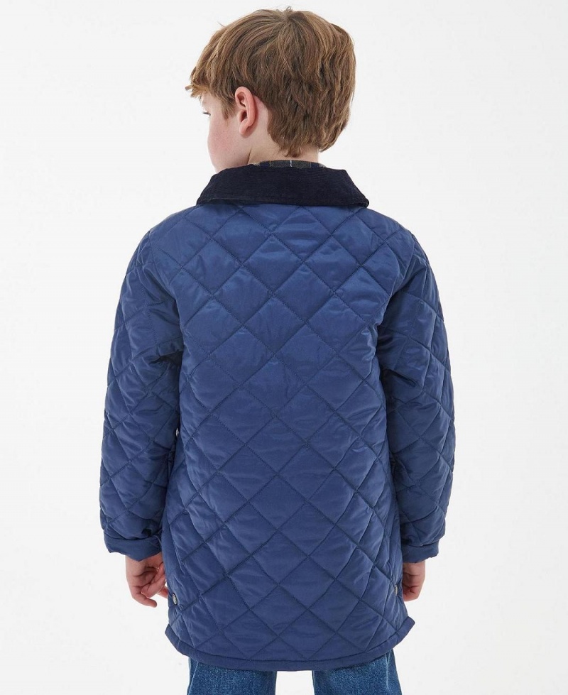 Vetement Barbour Boys' Liddesdale® Matelassé Jacket Enfant Bleu | France_BAR65647