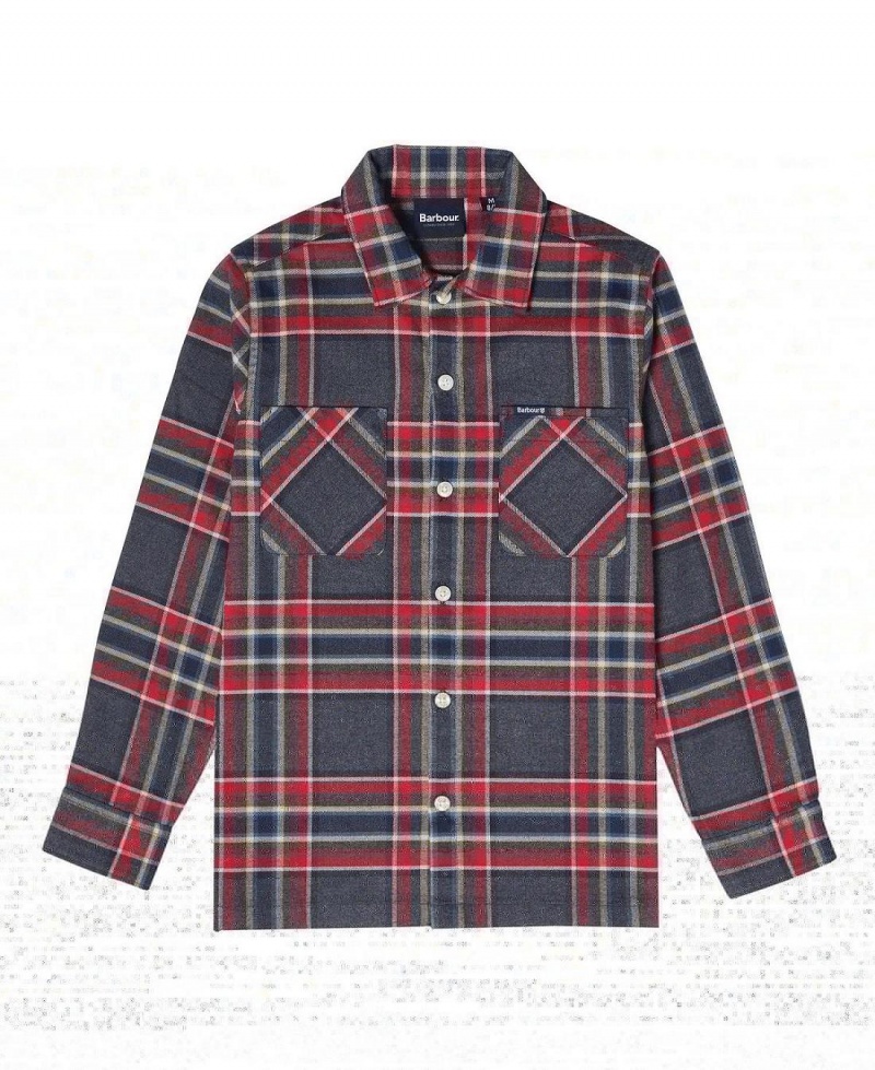 Vetement Barbour Boys' Portdown Shirt Enfant Grise | France_BAR34965