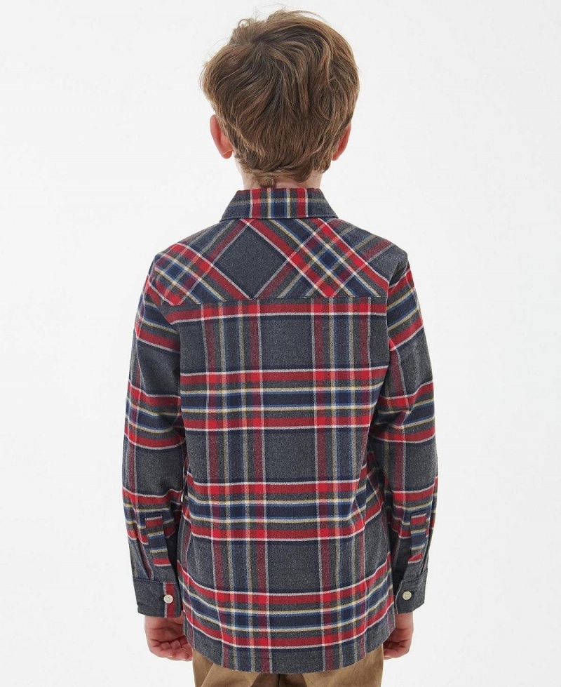 Vetement Barbour Boys' Portdown Shirt Enfant Grise | France_BAR34965