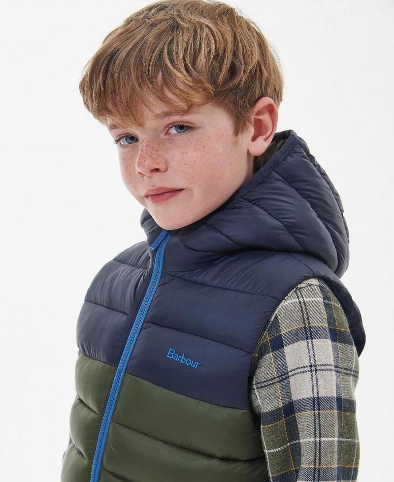 Vetement Barbour Boys' Roker Gilet Enfant Vert | France_BAR31878