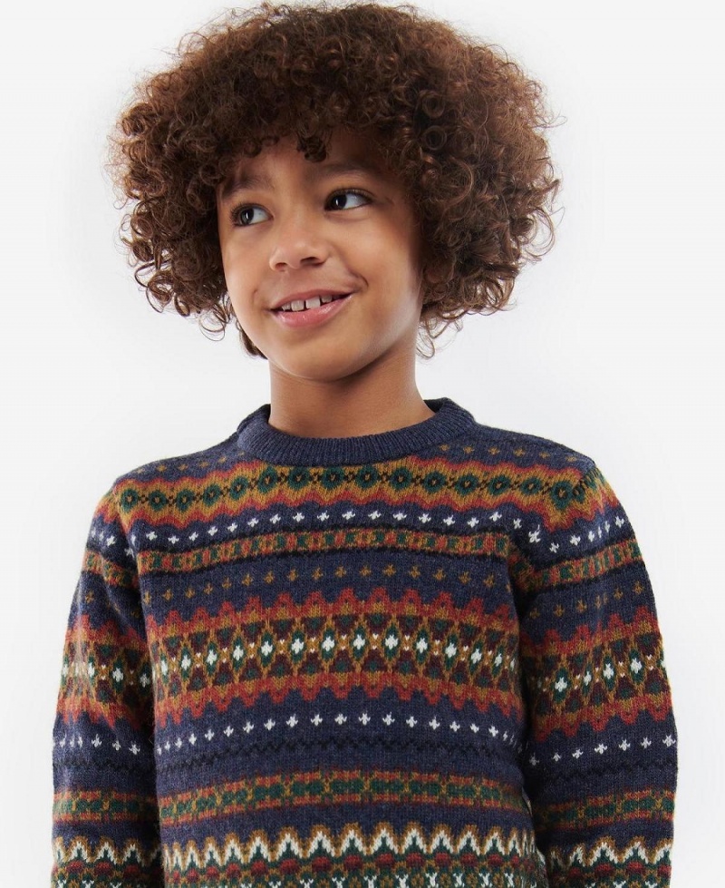 Vetement Barbour Boys Case Fairisle Jumper Enfant Multicolore | France_BAR68656