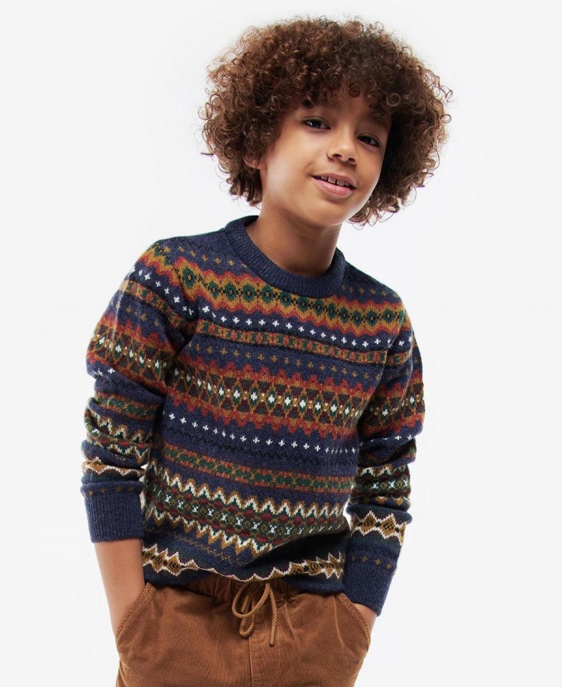 Vetement Barbour Boys Case Fairisle Jumper Enfant Multicolore | France_BAR68656