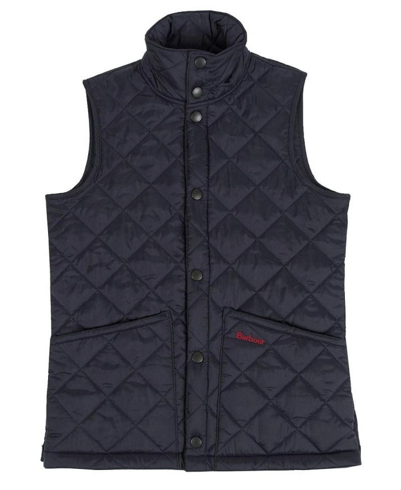 Vetement Barbour Boys Liddesdale Gilet Enfant Bleu Marine | France_BAR12329