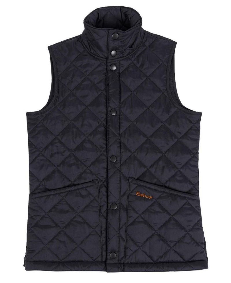 Vetement Barbour Boys Liddesdale Gilet Enfant Noir | France_BAR53877