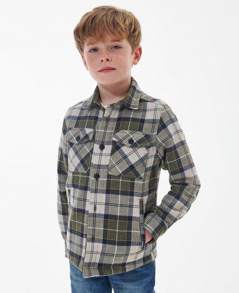 Vetement Barbour Boys Tartan Overshirt Enfant Multicolore | France_BAR35307