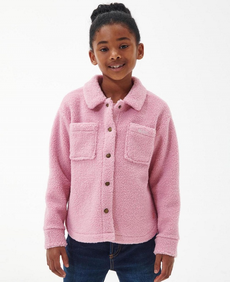 Vetement Barbour Girls' Sienna Overshirt Enfant Rose | France_BAR68686