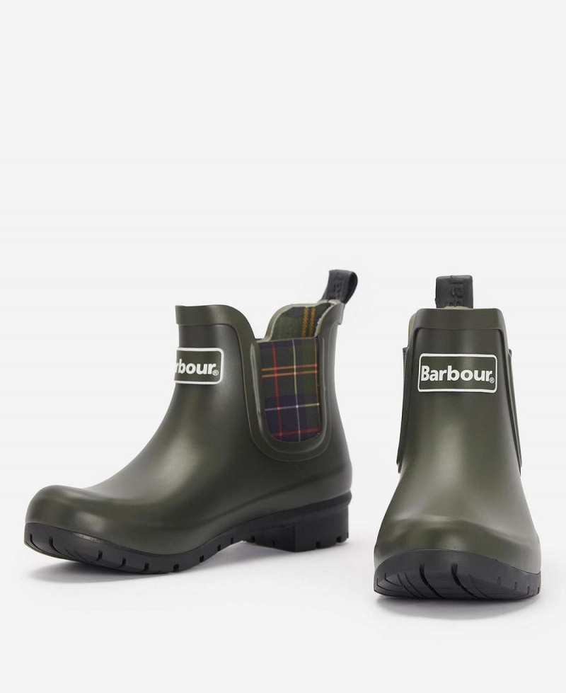 Wellingtons Barbour Kingham Femme Vert Olive | France_BAR92620