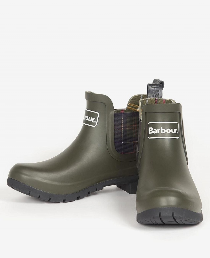 Wellingtons Barbour Kingham Femme Vert Olive | France_BAR92620