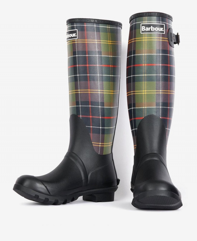 Wellingtons Barbour Tartan Bede Femme Noir | France_BAR83948