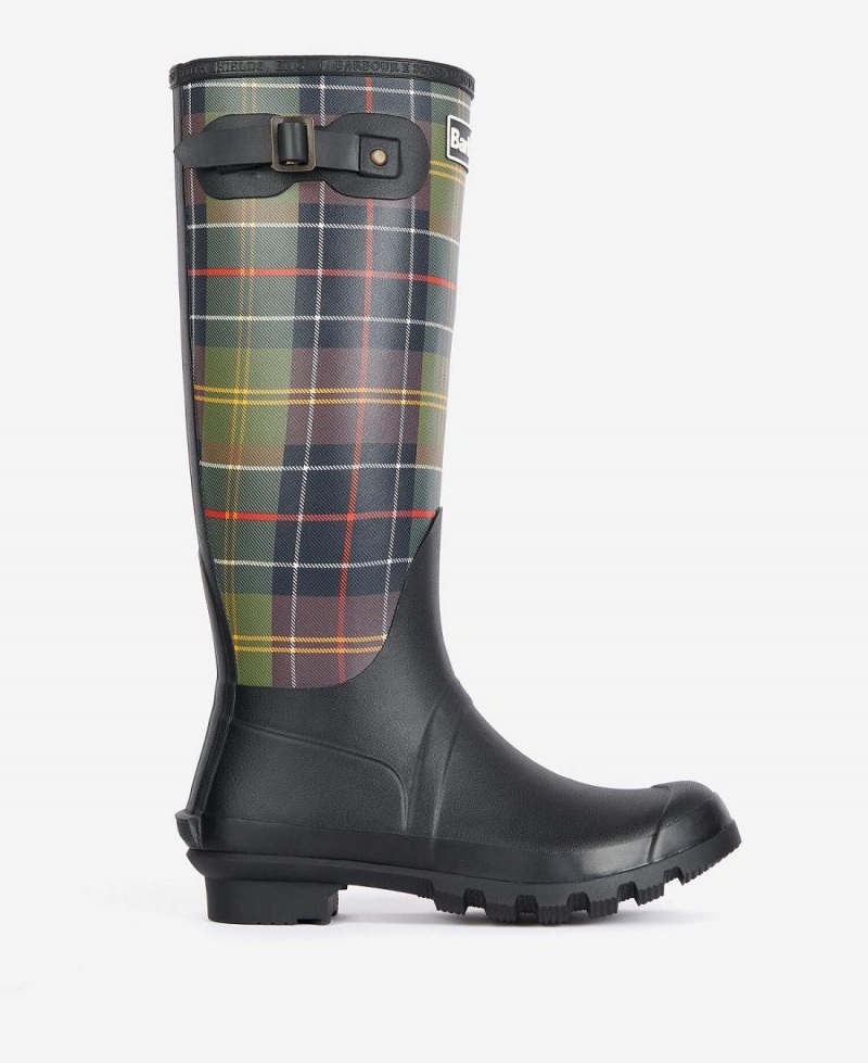 Wellingtons Barbour Tartan Bede Femme Noir | France_BAR83948