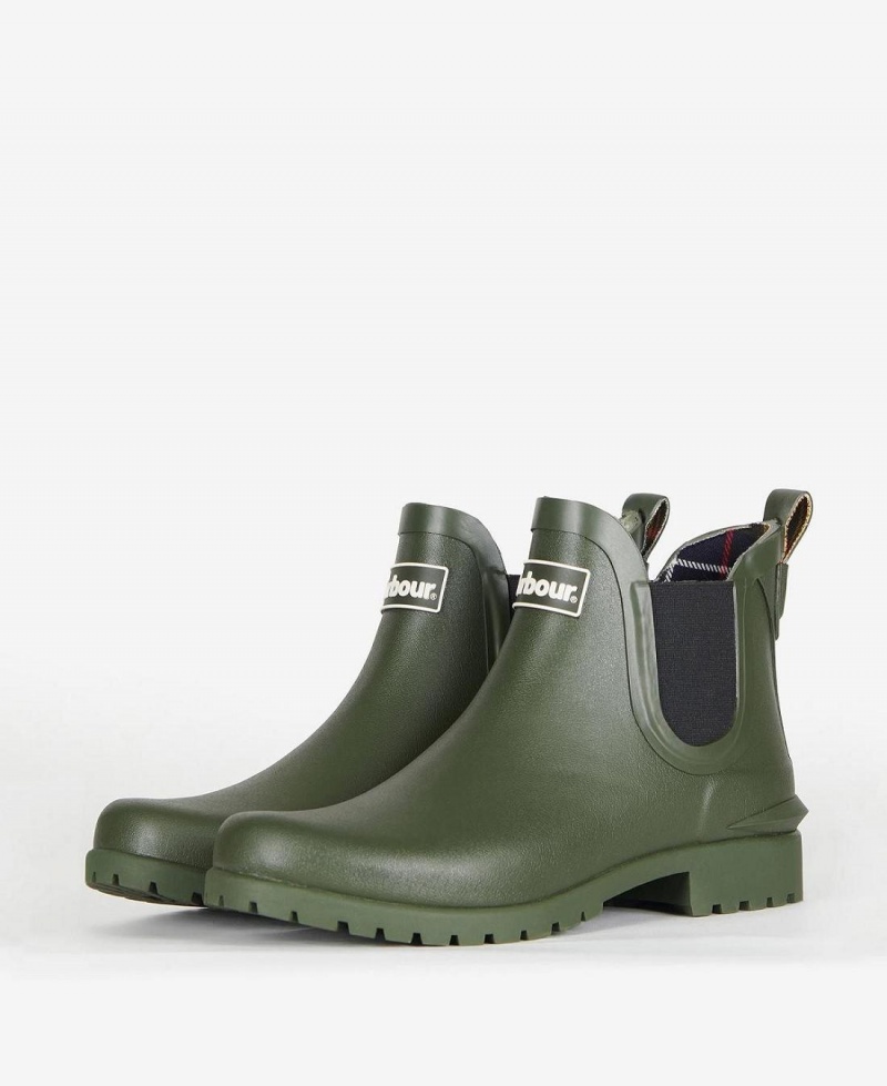 Wellingtons Barbour Wilton Femme Vert Olive | France_BAR70008