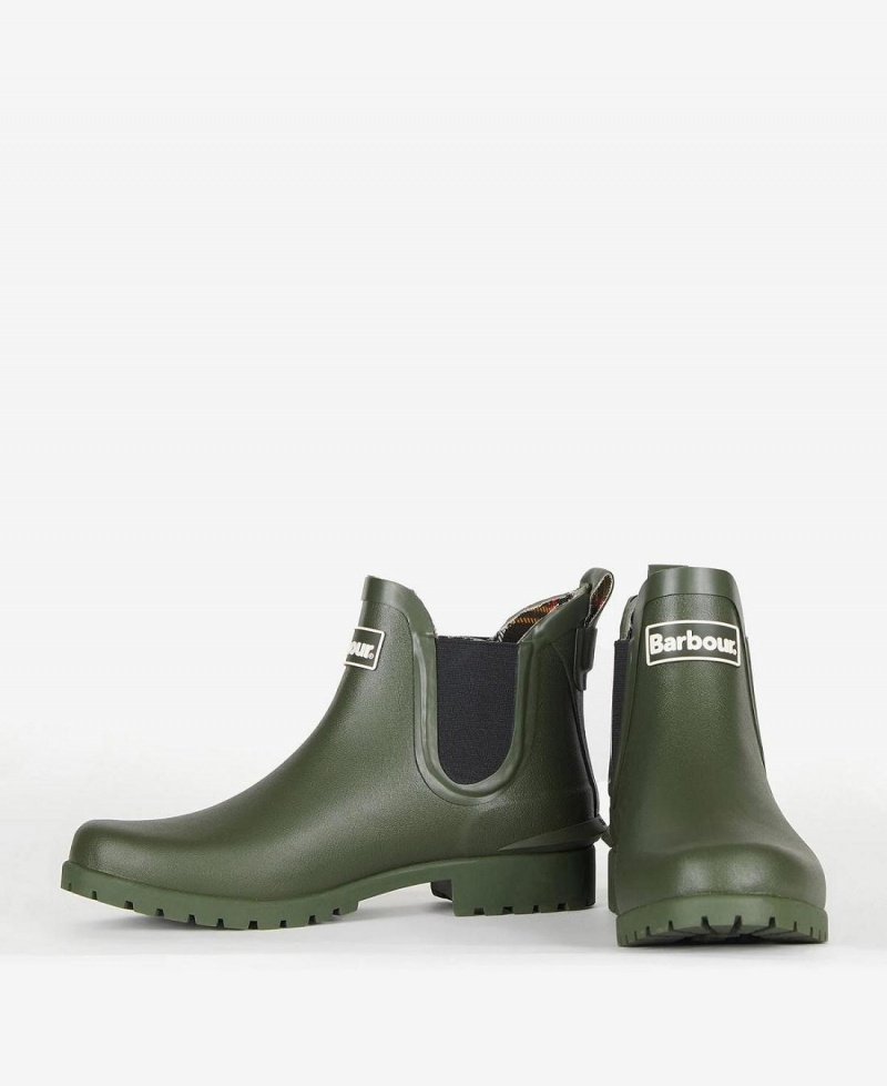 Wellingtons Barbour Wilton Femme Vert Olive | France_BAR70008