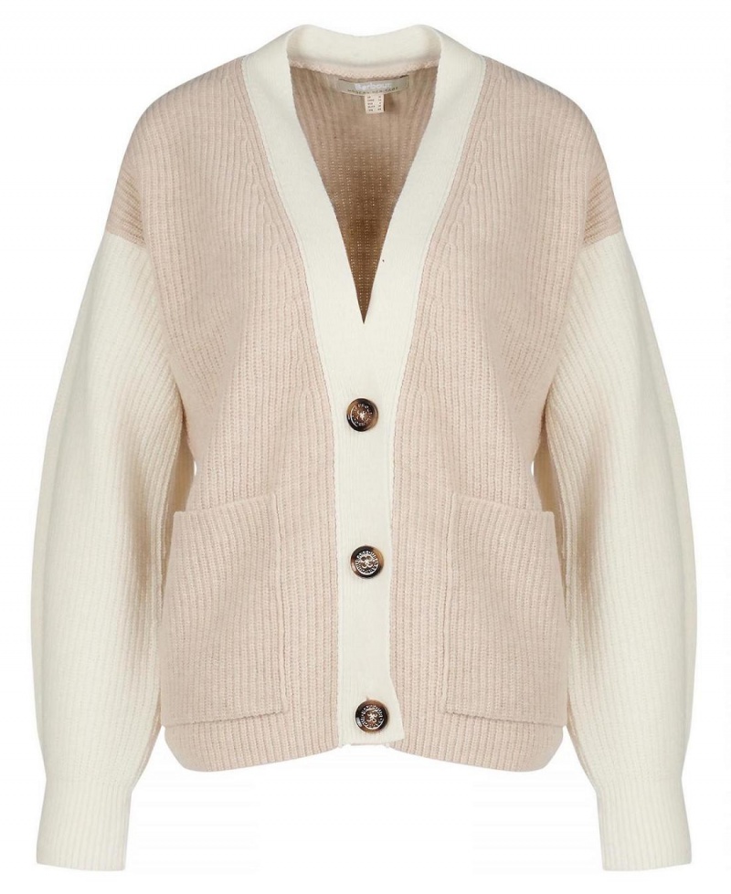 knitwear Barbour Alexandria Cardigan Femme Blanche | France_BAR11536