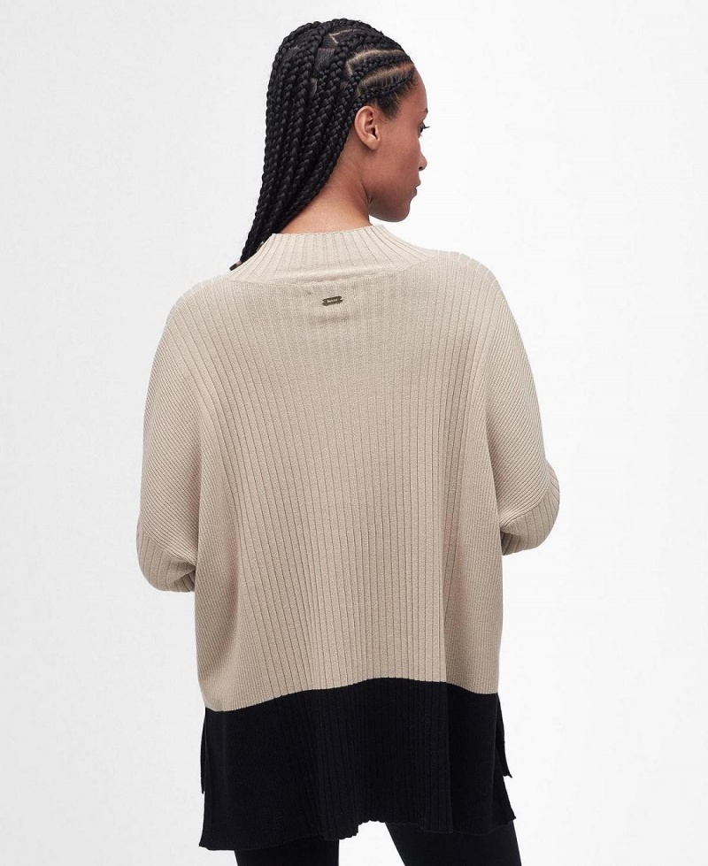 knitwear Barbour Amal Jumper Femme Beige | France_BAR68884