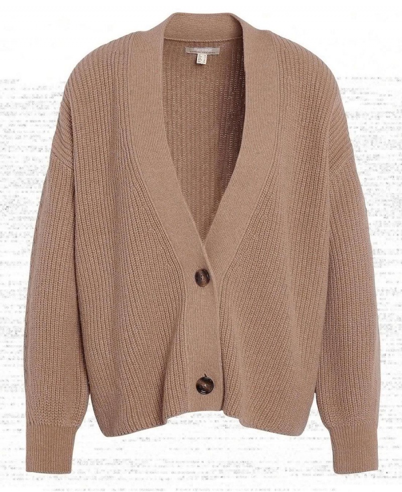 knitwear Barbour Catherine Cardigan Femme Marron | France_BAR30481