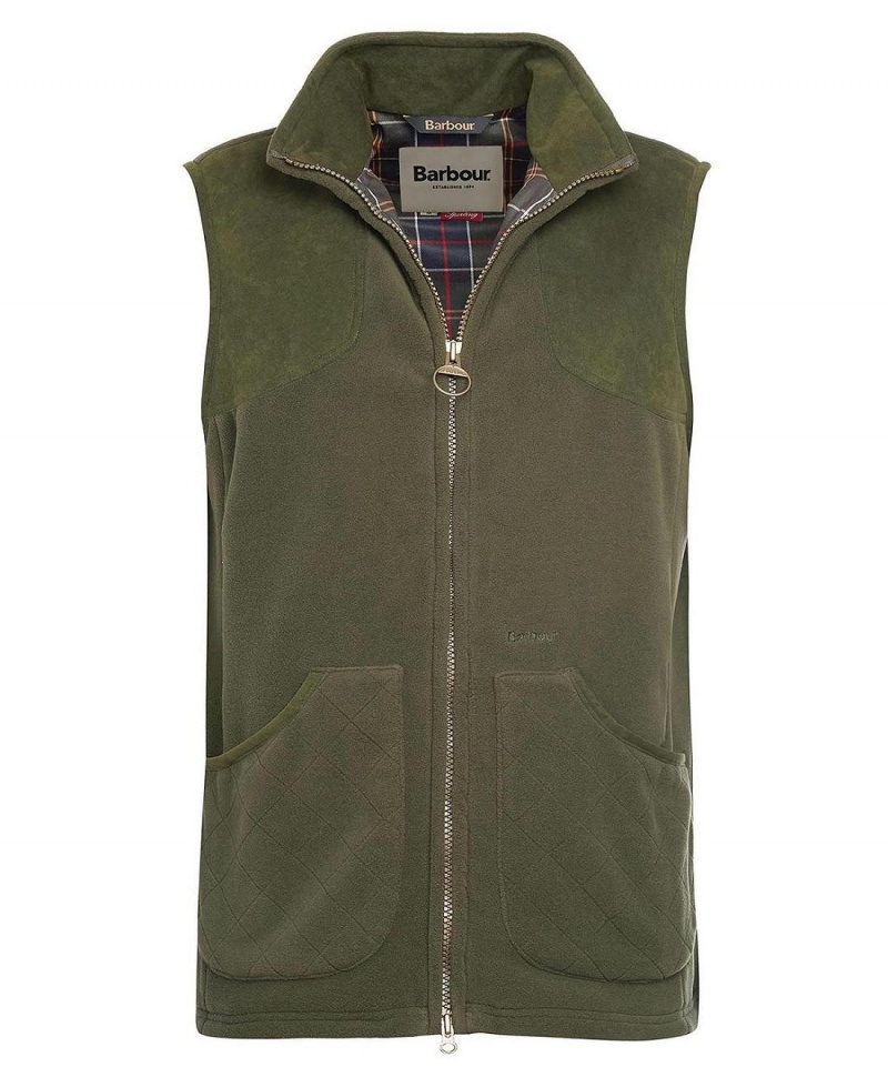 knitwear Barbour Dunmoor Gilet Homme Vert | France_BAR46533