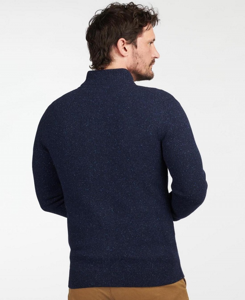 knitwear Barbour Essential Tisbury Sweatshirt Homme Bleu Marine | France_BAR85129