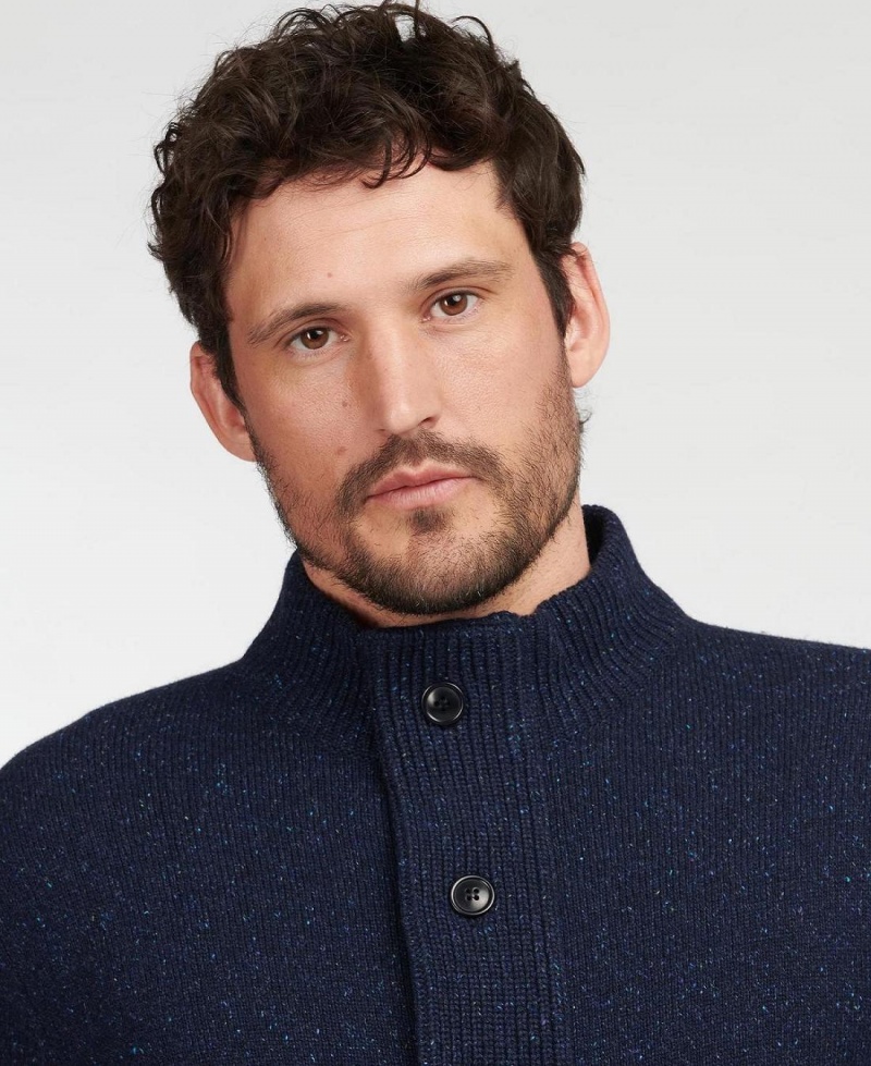 knitwear Barbour Essential Tisbury Sweatshirt Homme Bleu Marine | France_BAR85129