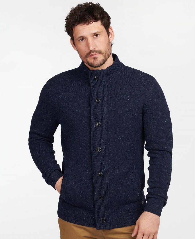 knitwear Barbour Essential Tisbury Sweatshirt Homme Bleu Marine | France_BAR85129