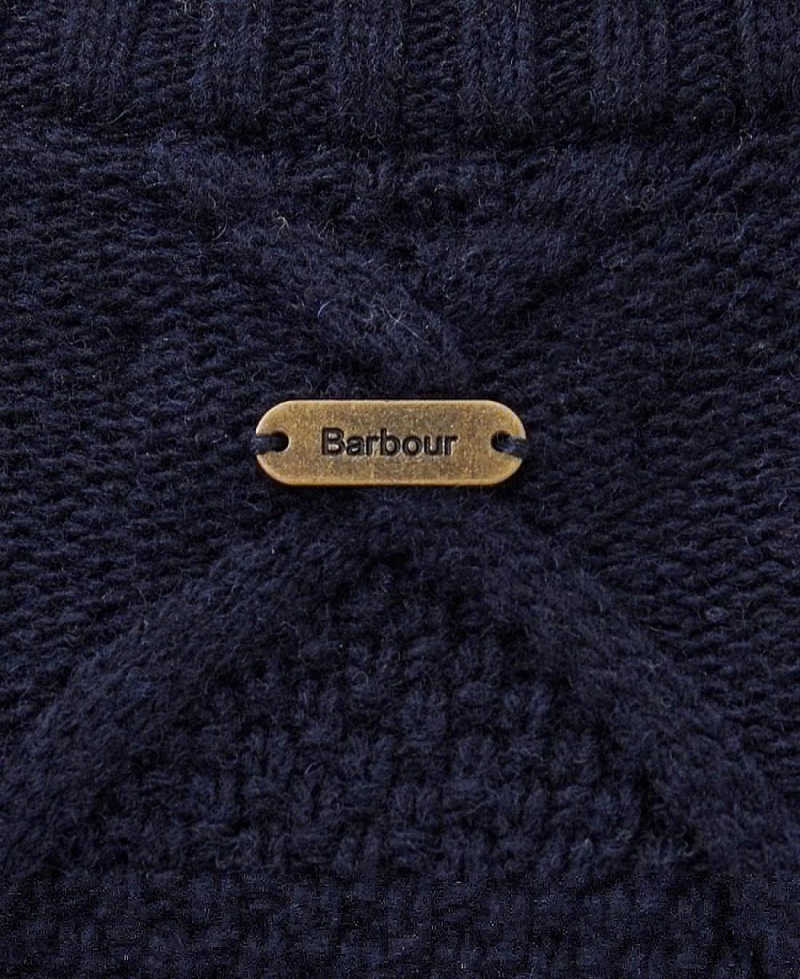 knitwear Barbour Greyling Crew Neck Jumper Femme Bleu Marine | France_BAR11007