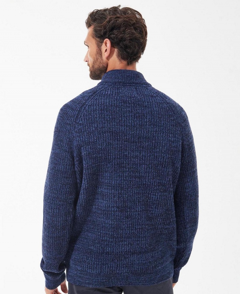 knitwear Barbour Horseford Half-Zip Jumper Homme Bleu Marine | France_BAR45352