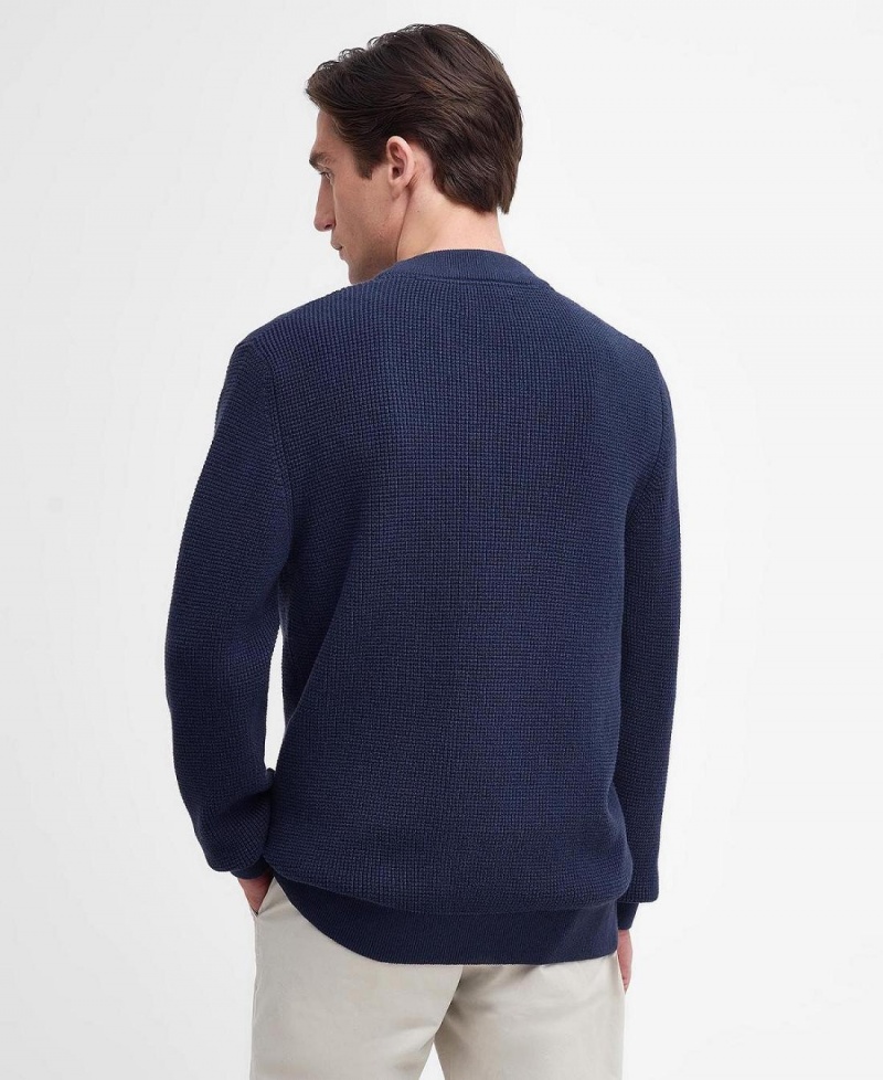 knitwear Barbour Howick Cardigan Homme Bleu Marine | France_BAR32334