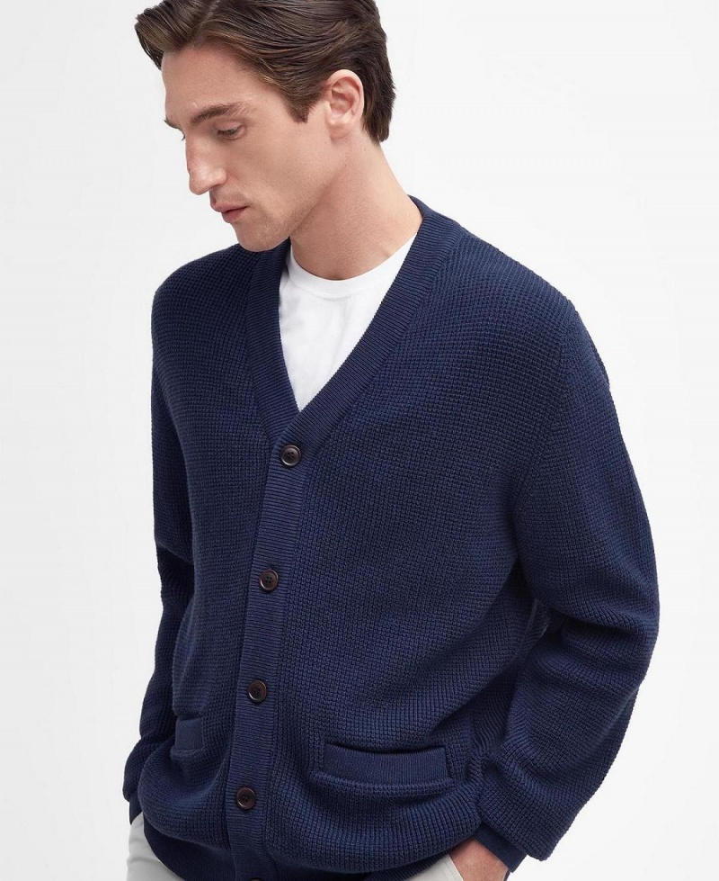 knitwear Barbour Howick Cardigan Homme Bleu Marine | France_BAR32334