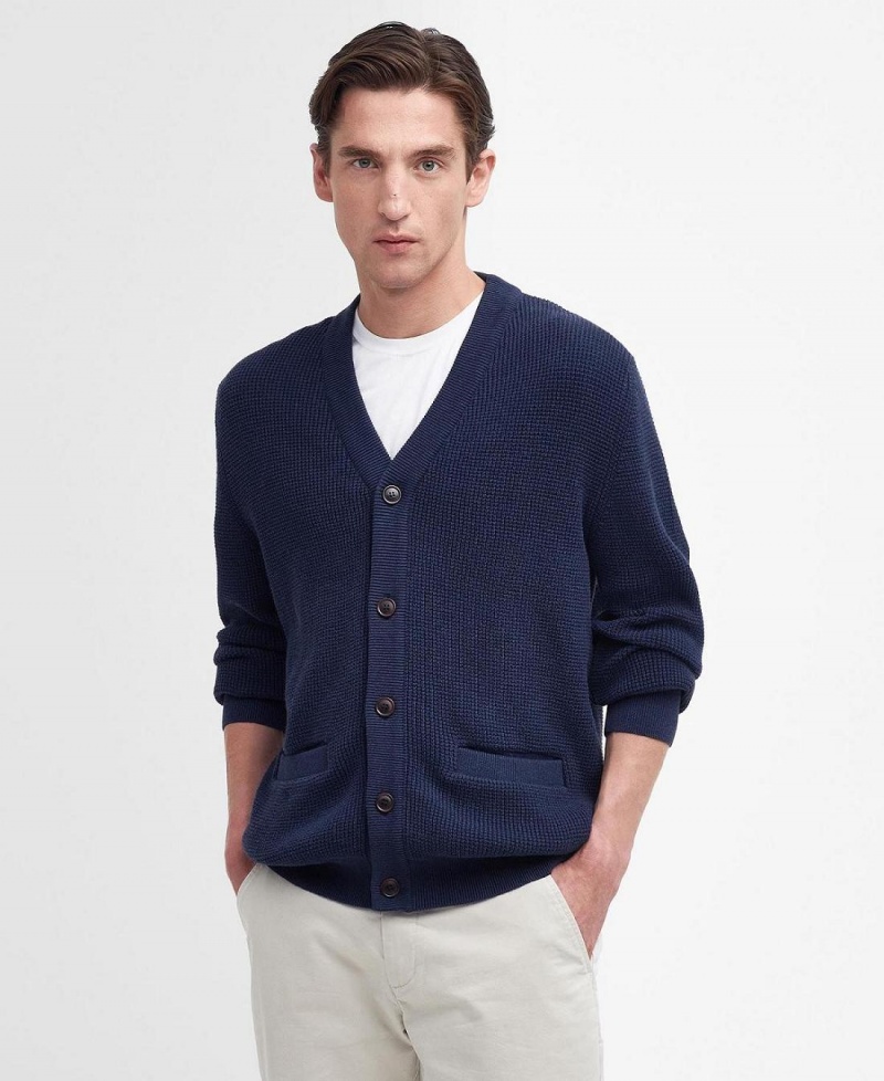 knitwear Barbour Howick Cardigan Homme Bleu Marine | France_BAR32334