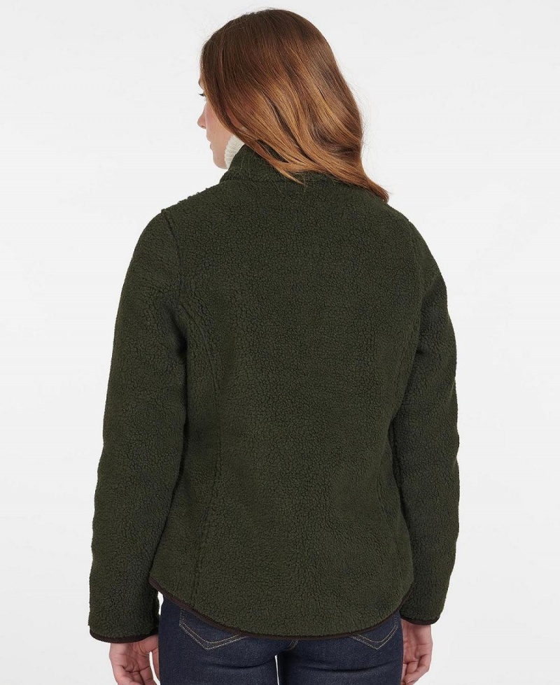 knitwear Barbour Lavenham Fleece Femme Vert Olive | France_BAR88600