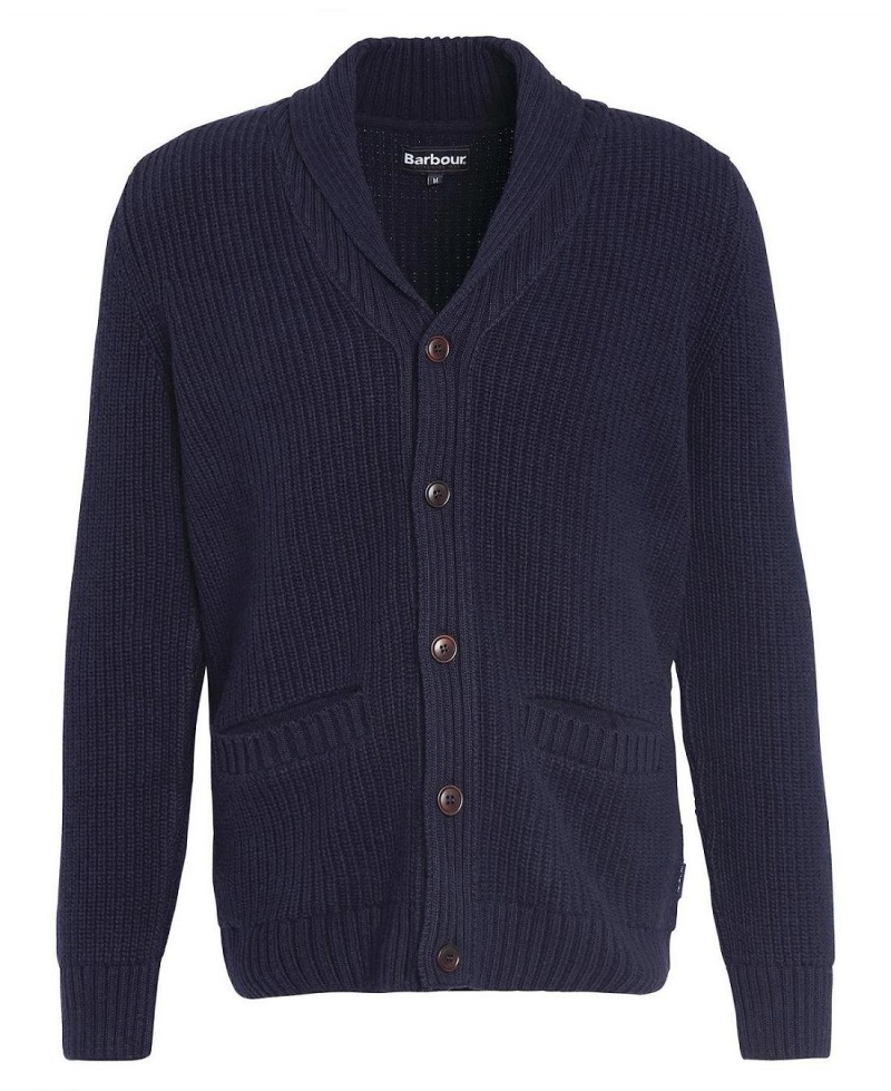 knitwear Barbour Rochester Cardigan Homme Bleu Marine | France_BAR28518