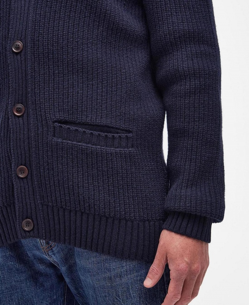 knitwear Barbour Rochester Cardigan Homme Bleu Marine | France_BAR28518