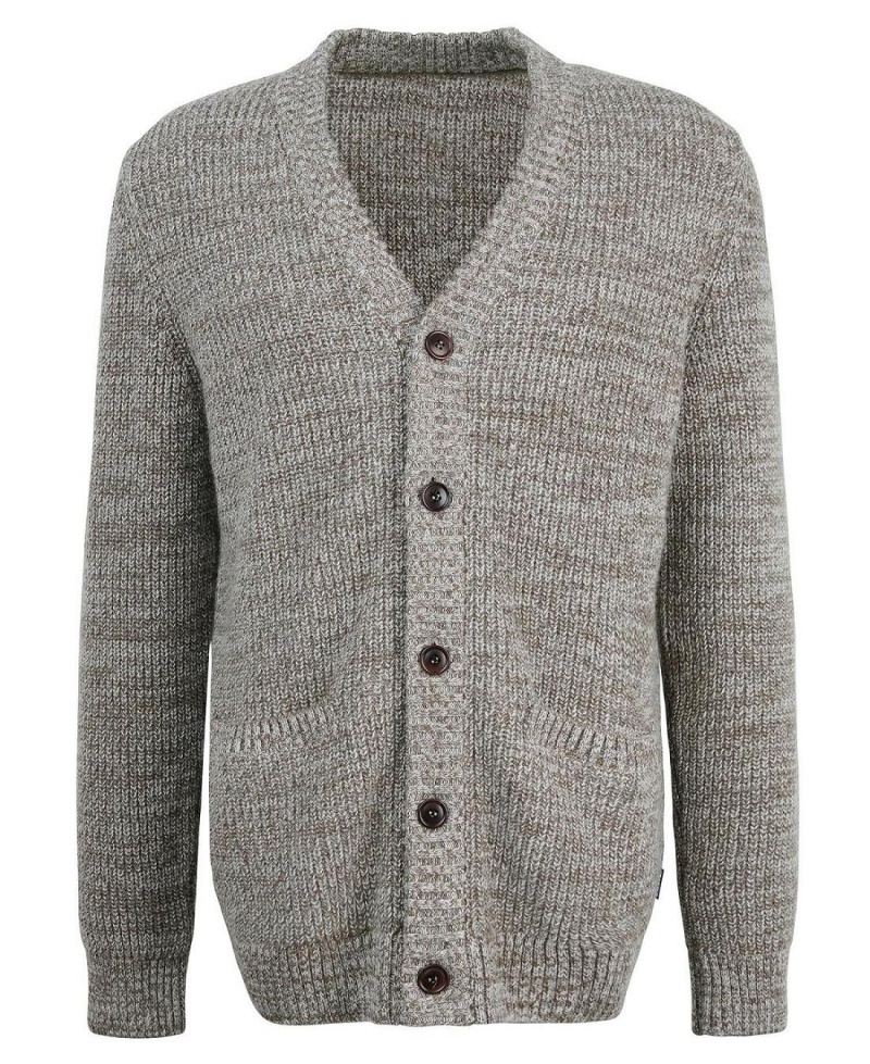 knitwear Barbour Sid Tricoté Cardigan Homme Beige | France_BAR77425